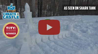 Crea un castillo en la nieve