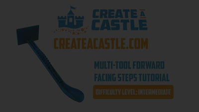 Tutorial de pasos orientados hacia adelante con múltiples herramientas para crear un castillo: cortando tus pasos