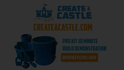 Tutorial de cómo completar el kit Create A Castle Pro: observe cómo se construye nuestro kit profesional en acción y se completa en menos de 10 minutos.