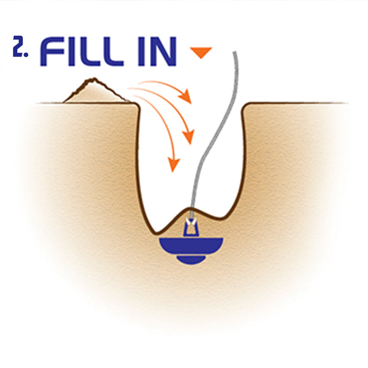 2 Pack of Dig and Hold Anchoring System for Sand and Snow! - Create A Castle