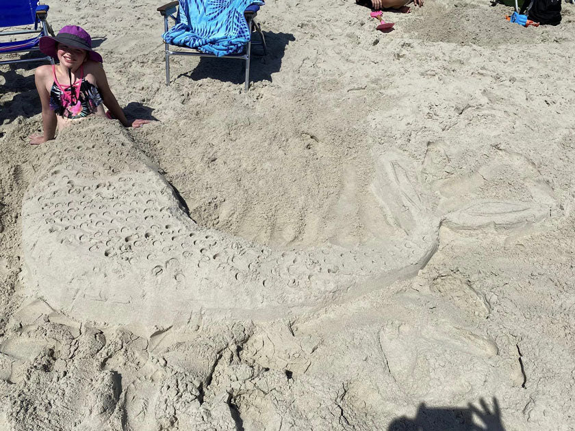 Create A Castle Tool Kit For Perfect Mermaid Tails on the beach - Create A Castle